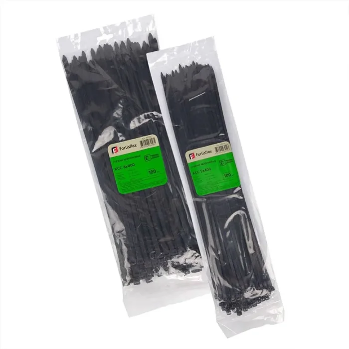 Хомут кабельный КСС 8х200 нейл. черн. (уп.100шт) Fortisflex 50281