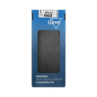 Саморез гипсокартон-дерево 3.8х41 (коробка) (уп.200шт) Tech-Krep/Zitar 102123