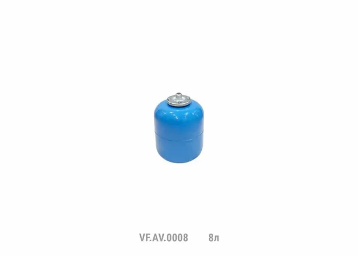 Гидроаккумулятор вертикальный AV 8л (90шт/пал) син. VALFEX VF.AV.0008