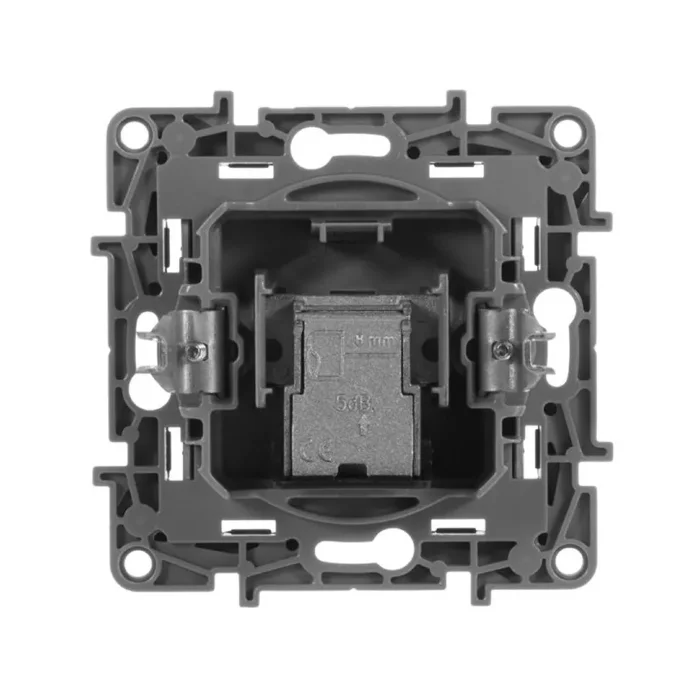 Розетка телевизионная оконечная TV СП Etika 5дБ 5-862МГц механизм антрацит IEK 672665