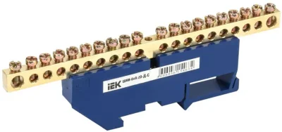 Шина нулевая на DIN-рейку ШНИ-6х9-20-Д-С IEK YNN10-69-20D-K07