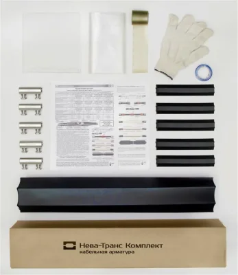 Муфта кабельная соединит. 1кВ 1ПСТ(тк)нг-LS-5х(35-50) с болтов. соединителями Нева-Транс Комплект 22040030