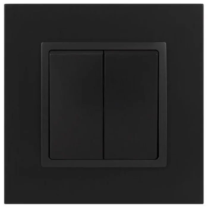 Выключатель 2-кл. СП Elegance 14-1104-05 10А IP20 250В 10AX механизм антрацит Эра Б0034234