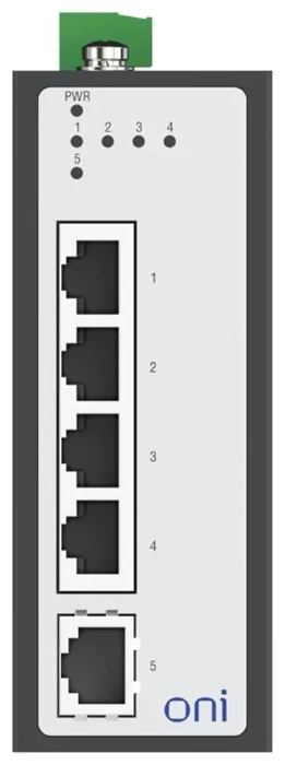 Коммутатор промышленный неуправляемый ISU-430 Ethernet 5 портов 10/100BaseT разъем RJ45 24В AC/12/24/48В DC с резервированием ONI ISU-430-5FE0000000000