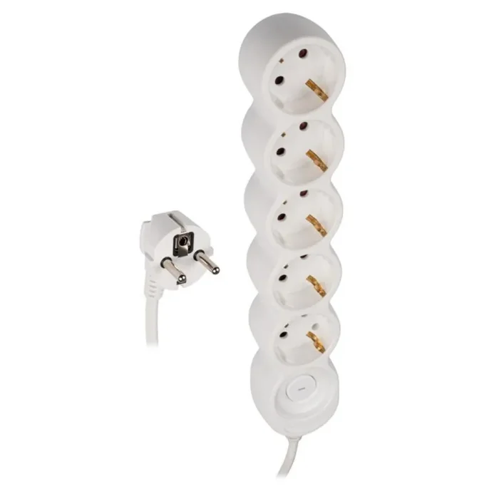 Удлинитель EX-05GS-500 (5х5) заземл. выкл. JazzWay 5065208