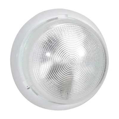 Светильник НБО 23-100-001 &quot;Раунд&quot; 1х100Вт E27 IP44 d240 корпус бел. Элетех 1005500569