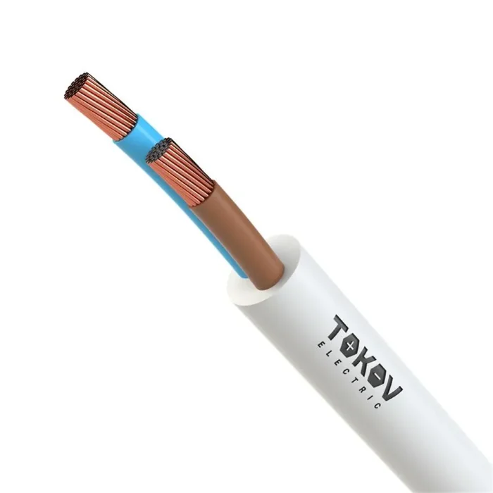 Провод TOKOV ELECTRIC ПВС 2х1 380В Б (уп.100м) 1945513