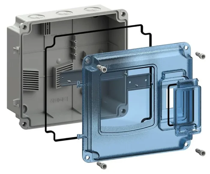 Корпус ЩУРн-П 1/3 Krepta 5 IP66 PC пластик. IEK MSP1-N-03-55