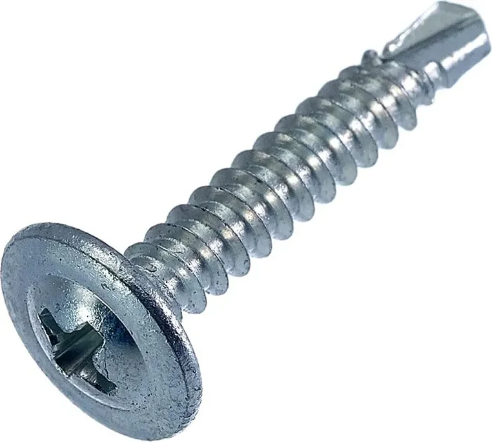 Саморез металл-металл 4.2х19 прессшайба сверло цинк (уп.90шт) европодвес СТРОЙМЕТИЗ 296075