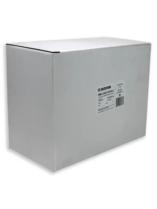 Пускатель магнитный ПМЛ-2220 УХЛ4 Б 25А 220В 1НО IP54 нереверсивный с реле 17-25А Электротехник ET508573