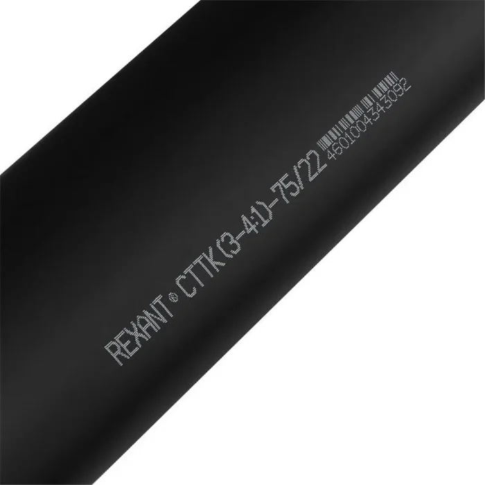 Трубка термоусадочная среднестен. клеевая 75/22 (3-4:1) черн. 1м Rexant 26-0075
