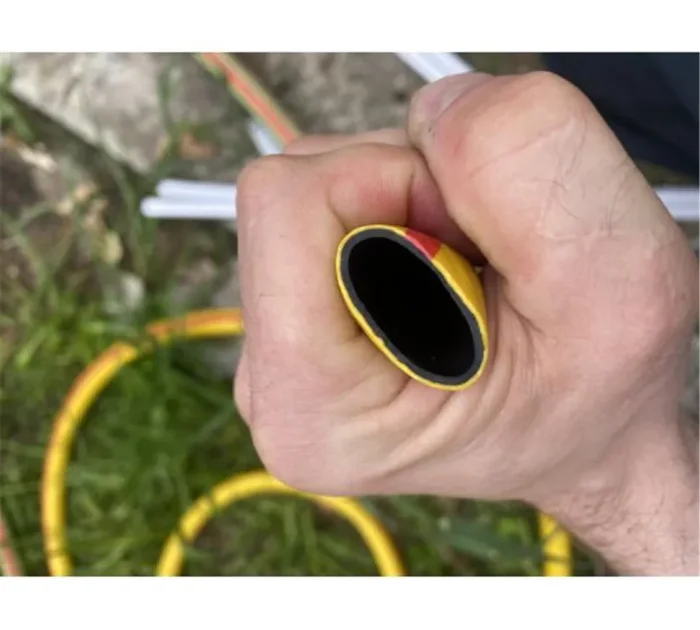 Шланг поливочный ПВХ усиленный пищевой трехслойн. армир. 3/4 50м желт. Вихрь 73/7/2/5