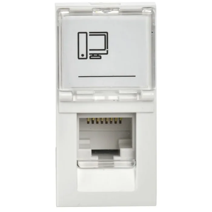 Розетка компьютерная 1мод. PRIMER RJ45 кат.6 РКИ-10-00-П-6 бел. IEK PR-KK40D-RI-0-1-C06U-K01