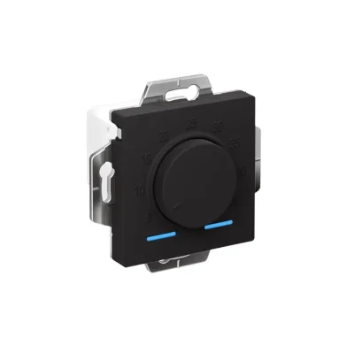 Механизм термостата AtlasDesign 10А электрон. для теплого пола с выносным датчиком +5град.C +45град.C в сборе карбон SchE ATN001035