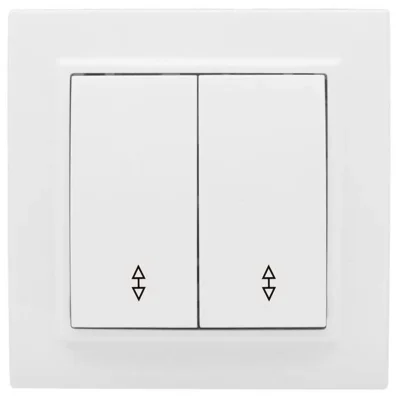 Переключатель проходной 2-кл. СП Минск 10А IP20 бел. Basic EKF ERV10-027-10