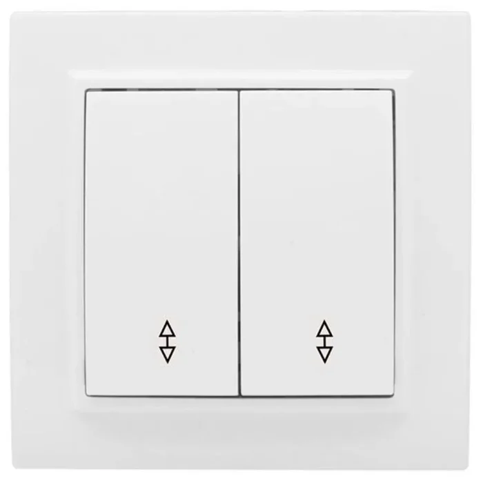 Переключатель проходной 2-кл. СП Минск 10А IP20 бел. Basic EKF ERV10-027-10