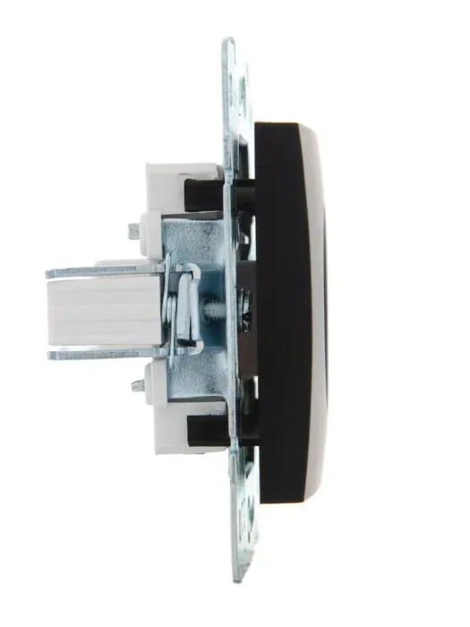 Розетка компьютерная 1-м СП Karina RJ45 механизм черн. бархат LEZARD 707-4288-139