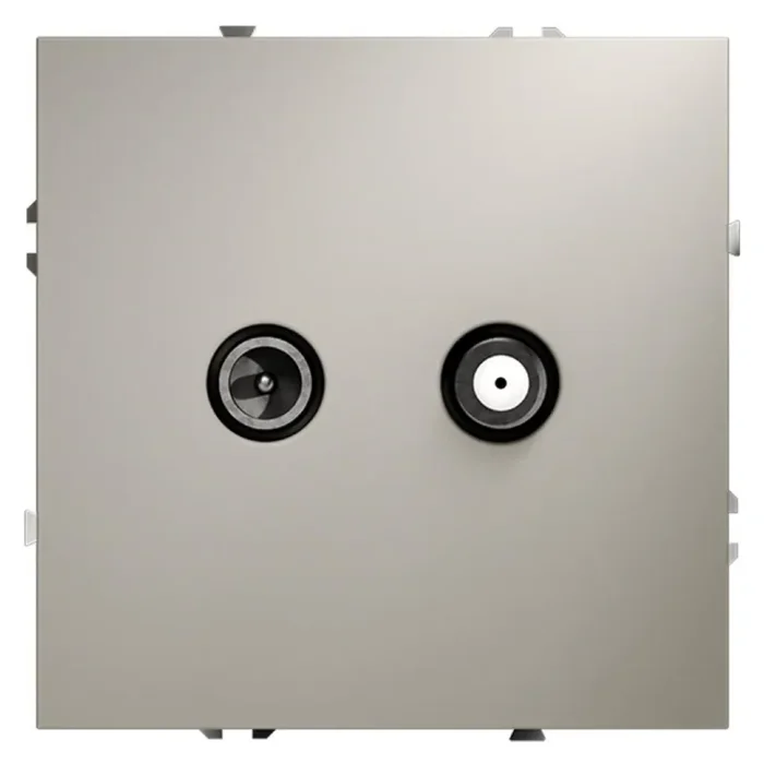 Розетка телевизионная оконечная TV + SAT 2-м СП S70 механизм кашемир Voltum VLS060403