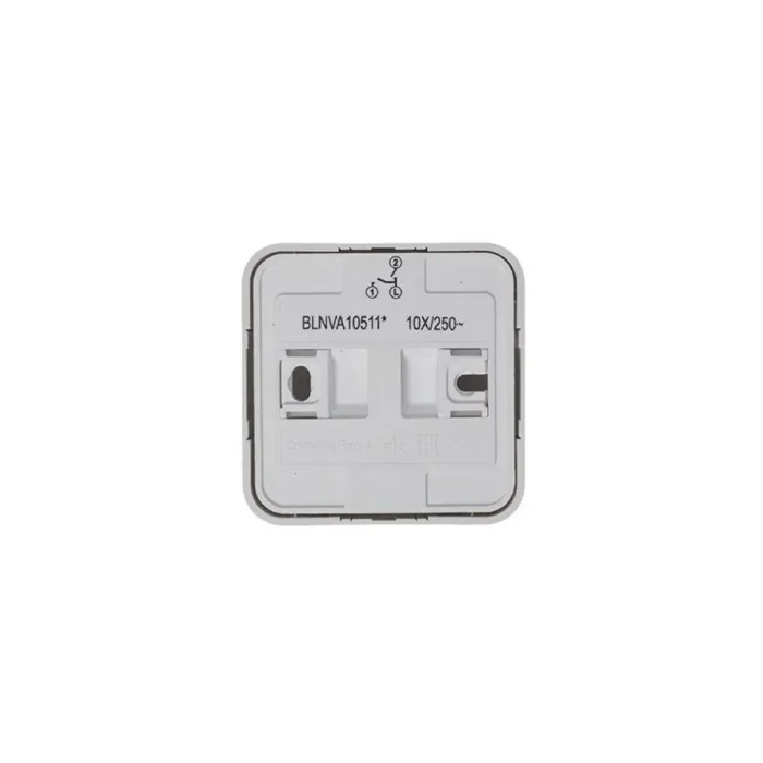 Выключатель 2-кл. ОП Blanca 10А IP20 (сх. 5) 250В с подсветкой с изолир. пластиной бел. SE BLNVA105111