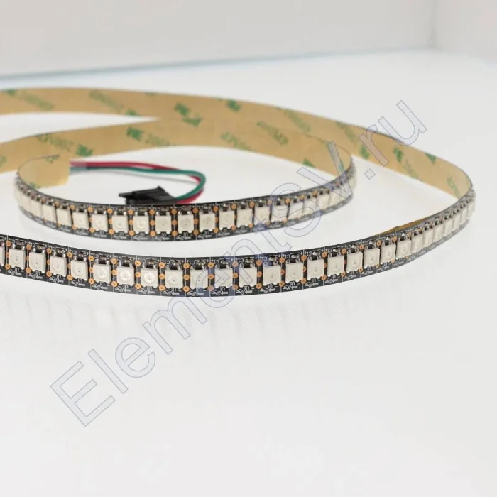 Светодиодная лента LUX class, 5050, 144 led/m, 20W/m, V622, RGB-SPI(WS2812B), 5V, белый шлейф, IP20