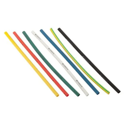 Набор трубок термоусадочных ТУТ нг тонкостен. 2/1 (7 цветов по 3шт 100мм) EKF tut-n-2