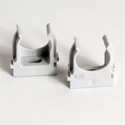 Держатель для труб (клипса) d20мм сер. (уп.100шт) TOKOV ELECTRIC TKE-LC-20-C06/100