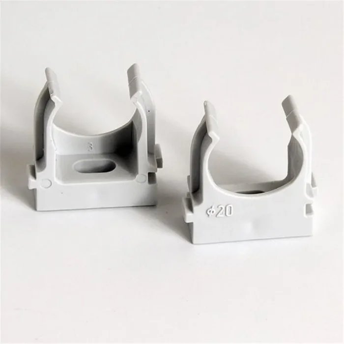 Держатель для труб (клипса) d20мм сер. (уп.100шт) TOKOV ELECTRIC TKE-LC-20-C06/100