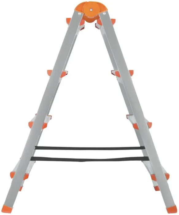 Лестница-стремянка двусторонняя 4 ступ. Н=88.5см 5.3кг стальная КУРС 65393