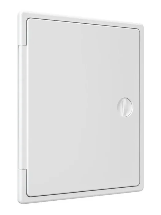 Люк-дверца ревизионная накладная 200х250мм с ручкой-задвижкой АБС бел. EVECS ЛТ2025П