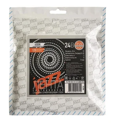 Лента светодиодная PLS 2835/168-24В 4000К IP20 (уп.5м) JazzWay 5015753
