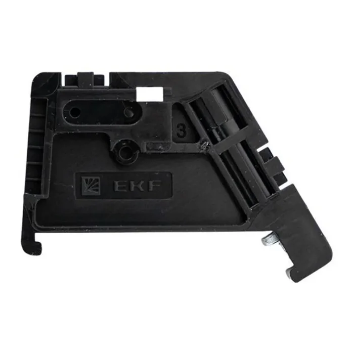 Ограничитель на DIN-рейку 1 винт EW пластик. EKF ahdw-ew