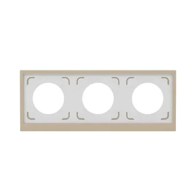 Рамка 3-м KANT IP44 ванильн. марципан DKC 7015946