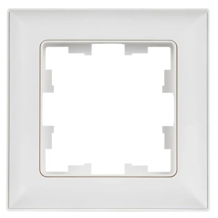 Рамка 1-м BRITE РУ-1-БрАБ арктич. бел./бел. IEK BR-M12-12-K91