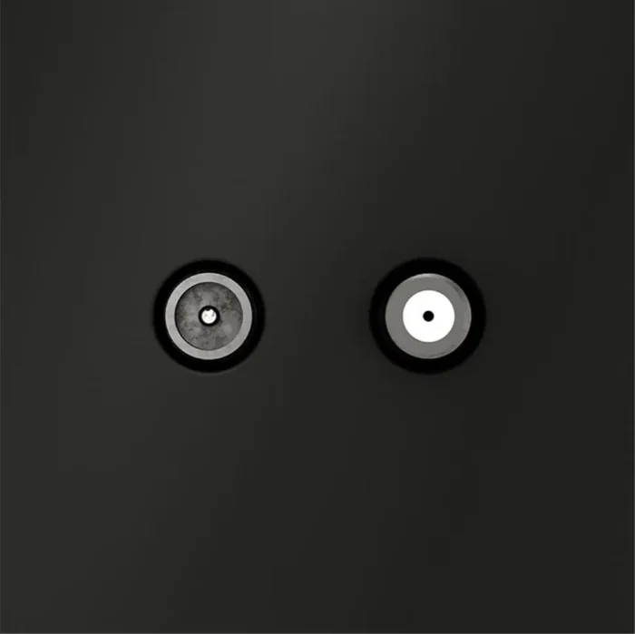 Розетка телевизионная оконечная TV + SAT 2-м СП S70 механизм черн. матов. Voltum VLS060408