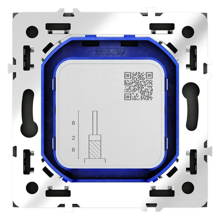Розетка телевизионная оконечная TV + SAT 2-м СП S70 механизм черн. матов. Voltum VLS060408
