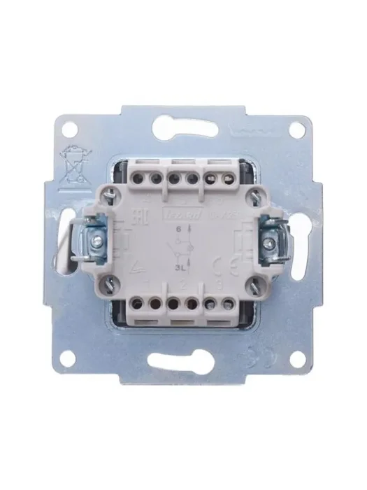 Выключатель 1-кл. 1п СП Vesna 10А IP20 с индикацией механизм крем. LEZARD 742-0388-111