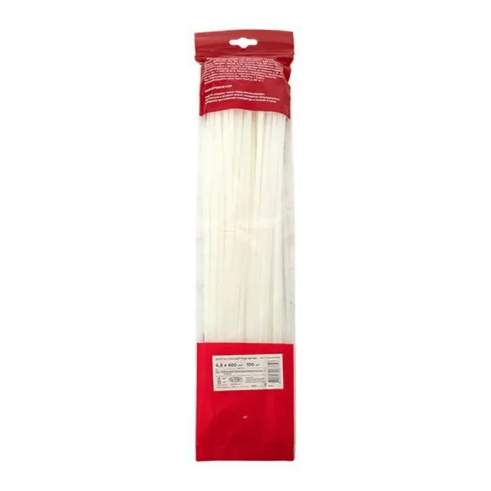 Хомут P6.6 4.8х400 FlexLock стандартный бел. (уп.100шт) PROxima EKF plc-fl-ctsw-4.8x400