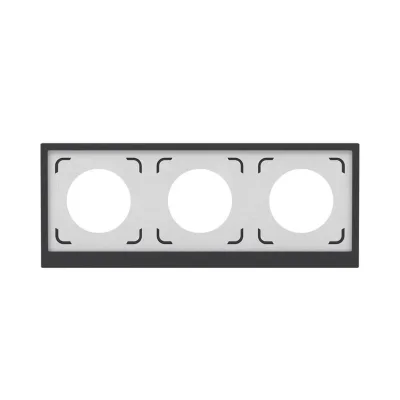 Рамка 3-м KANT IP44 черн. уголь DKC 7012946