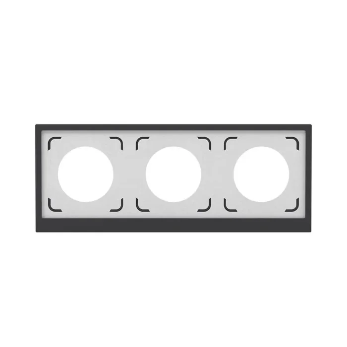 Рамка 3-м KANT IP44 черн. уголь DKC 7012946