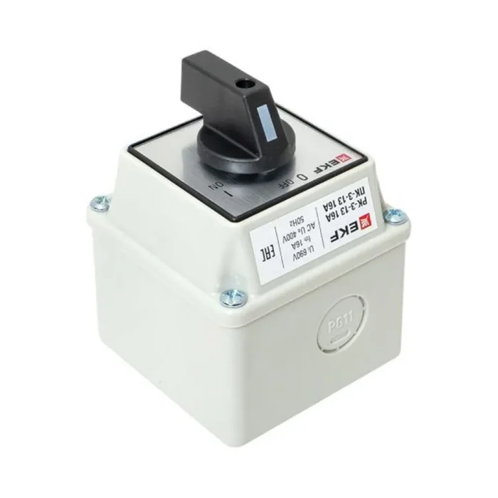 Переключатель кулачковый ПК-3-13 3П 16А "ВКЛ-ВЫКЛ" IP54 EKF pk-3-13-16