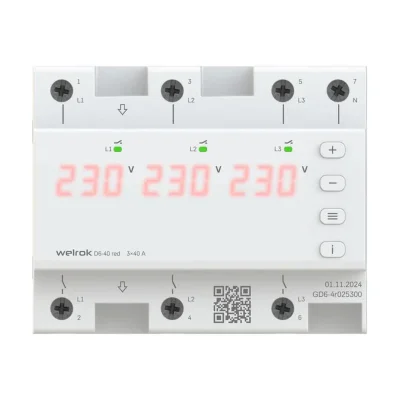 Реле напряжения D6-40 red Welrok 4660251140397