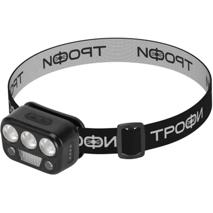 Фонарь светодиодный налобный GA-105 аккумуляторный 3+3+3Вт сенсорное управление 5 режимов Трофи Б0069572