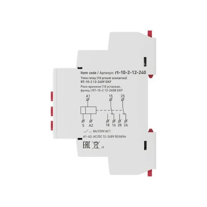Реле времени RT-10 12-240В 10 устанавл. функц. PROxima EKF rt-10-12-240