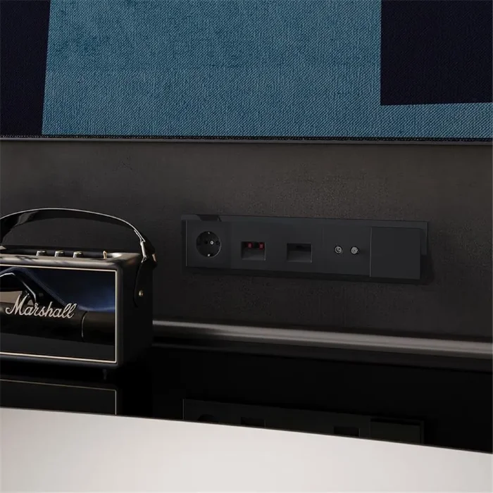 Вывод кабеля СП S70 механизм черн. матов. Voltum VLS080208