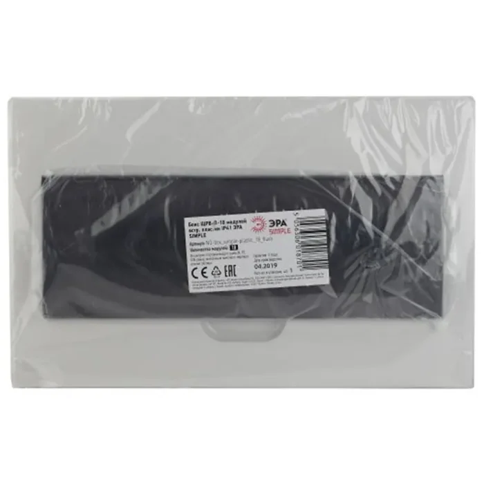 Бокс ЩРВ-П-18 мод. встраив. пластик IP41 SIMPLE NO-box_simple-plastic_18_flush ЭРА Б0041515