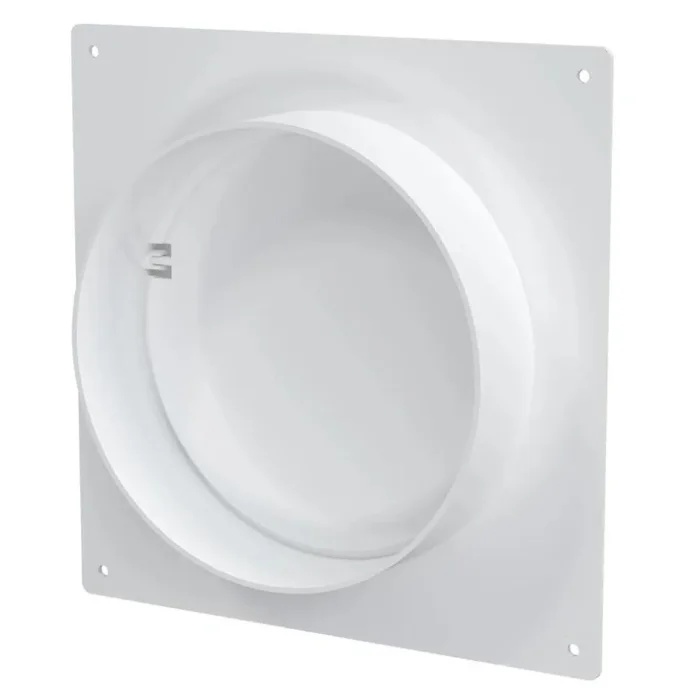 Площадка торцевая SKNPO фланец d125 соединитель обр.клапан 165х150 пластик ERA 12.5SKNPO