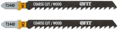 Полотно по дереву HCS разведенные шлифованные зубья 100/74/4.2мм (Т144D) (уп.2шт) FIT 40886