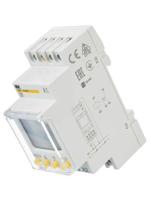 Таймер цифровой ТЭ80 16А 230В на DIN-рейку KARAT IEK MTA10-16-080