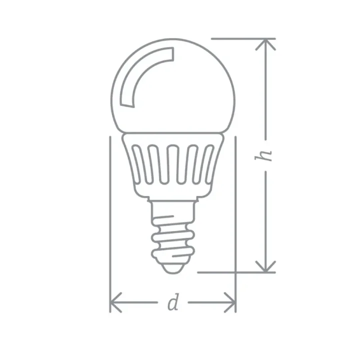 Лампа светодиодная 94 476 NLL-P-G45-5-230-2.7K-E14 5Вт шар 2700К тепл. бел. E14 330лм 176-264В Navigator 94476