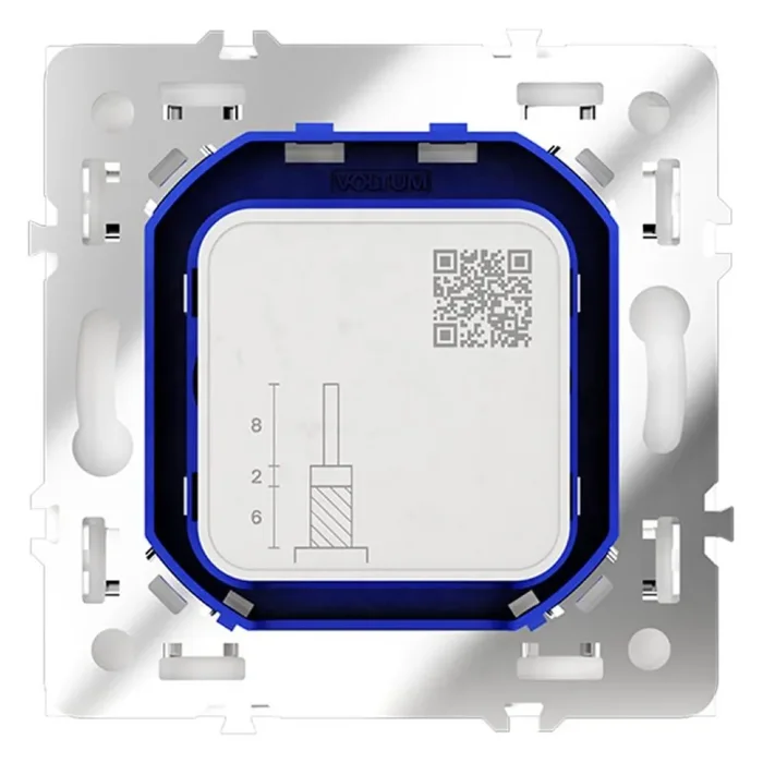 Розетка телевизионная оконечная TV + SAT 2-м СП S70 механизм бел. матов. Voltum VLS060402